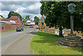 Flore village sign along the A45