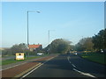 Redcar Road at Marske village boundary