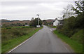 A861 approaching the school turning