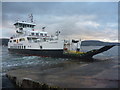NS1858 : Firth Of Clyde : MV Loch Shira At Cumbrae Slipway by Richard West
