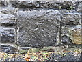 Bench mark in Pentre Poeth/North Street, Pwllheli