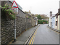 Pentre Poeth/North Street, Pwllheli and a bench mark