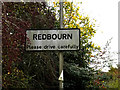 TL1112 : Redbourn Village Name sign by Geographer