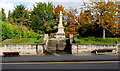 War Memorial and benches, Whitchurch, Shropshire