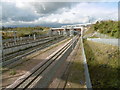 The North Kent Line crosses HS1 near Ebbsfleet International