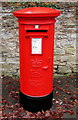 Queen Elizabeth II pillarbox on a Ludlow corner