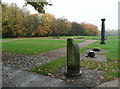 Line of columns in the ruins of a Roman Granary, Clifton Park, Rotherham