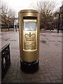 Gold postbox