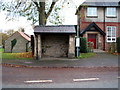 Bus stop and shelter on Silver Street, Barton