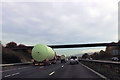 Large loads at the railway bridge