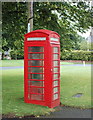 K6 telephone box, Kirklington village green