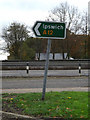 TM0330 : Roadsign on Park Lane by Geographer