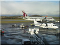 NT1473 : Aircraft at Edinburgh Airport by M J Richardson