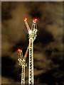 SJ8497 : Cranes in The Night Sky by David Dixon