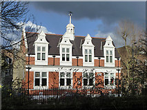 TQ2482 : Public library, Harrow Road, W10 by Robin Webster