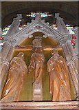 SP5822 : St Edburg, Bicester: wooden carving (d) by Basher Eyre