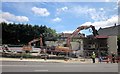 Demolition of filling station on Blackboy Hill