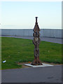 NZ5229 : National Cycle Network milepost at Seaton Carew by Oliver Dixon