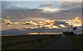 The late afternoon sky at Lytham