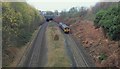 Manchester-bound train passes through Pendlebury