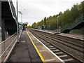 Yellow line along platform 2, Whitchurch (Shropshire) railway station