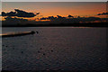 Sunset over Southport Marine Lake