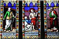 TF7319 : Stained glass windows, Gayton church by Philip Halling