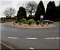 Roundabout  at a 5-road junction in Shifnal