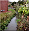 Wesley Brook flows toward Church Street, Shifnal