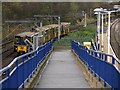 Train approaching Heworth Metro Station