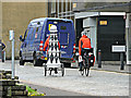 A lighthouse on a tricycle on Cathcart Street