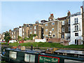 Houses backing onto canal