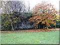 Railway wall at Lynedoch Street Industrial Estate