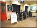 Ticket barrier at Norbiton Station