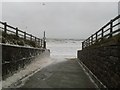 SH5628 : Slipway to Llandanwg beach, Gwynedd by I Love Colour