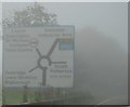 A303 in fog, South Petherton