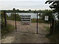 Entrance to fishing lake