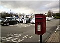 SJ6684 : Postbox and Electric charging points at Lymm Services by Gerald England