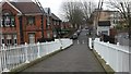 End of footbridge at Welbeck Road