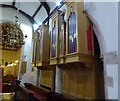 Organ case at Lyminster church