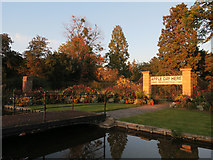 TL4557 : Botanic Gardens gate by Hugh Venables