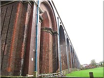 SD7236 : Whalley Viaduct: downpipes by Stephen Craven