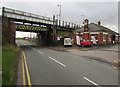 North side of Cosford railway station bridge