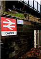 Cosford railway station name sign