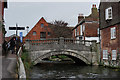 SU4829 : Bridge Over the River Itchen, Winchester by Peter Trimming