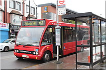 TQ2959 : Coulsdon:  Northbound bus on Route 463 by Dr Neil Clifton