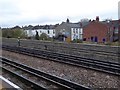 Houses that back onto the rail tracks at Dollis Hill