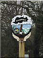 TL3758 : Hardwick Village sign by Geographer