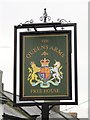 NY9366 : (Another) new sign for The Queen's Arms, Main Street by Mike Quinn