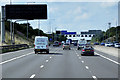 New Variable Message Sign (VMS) on Westbound M62, near to Morley